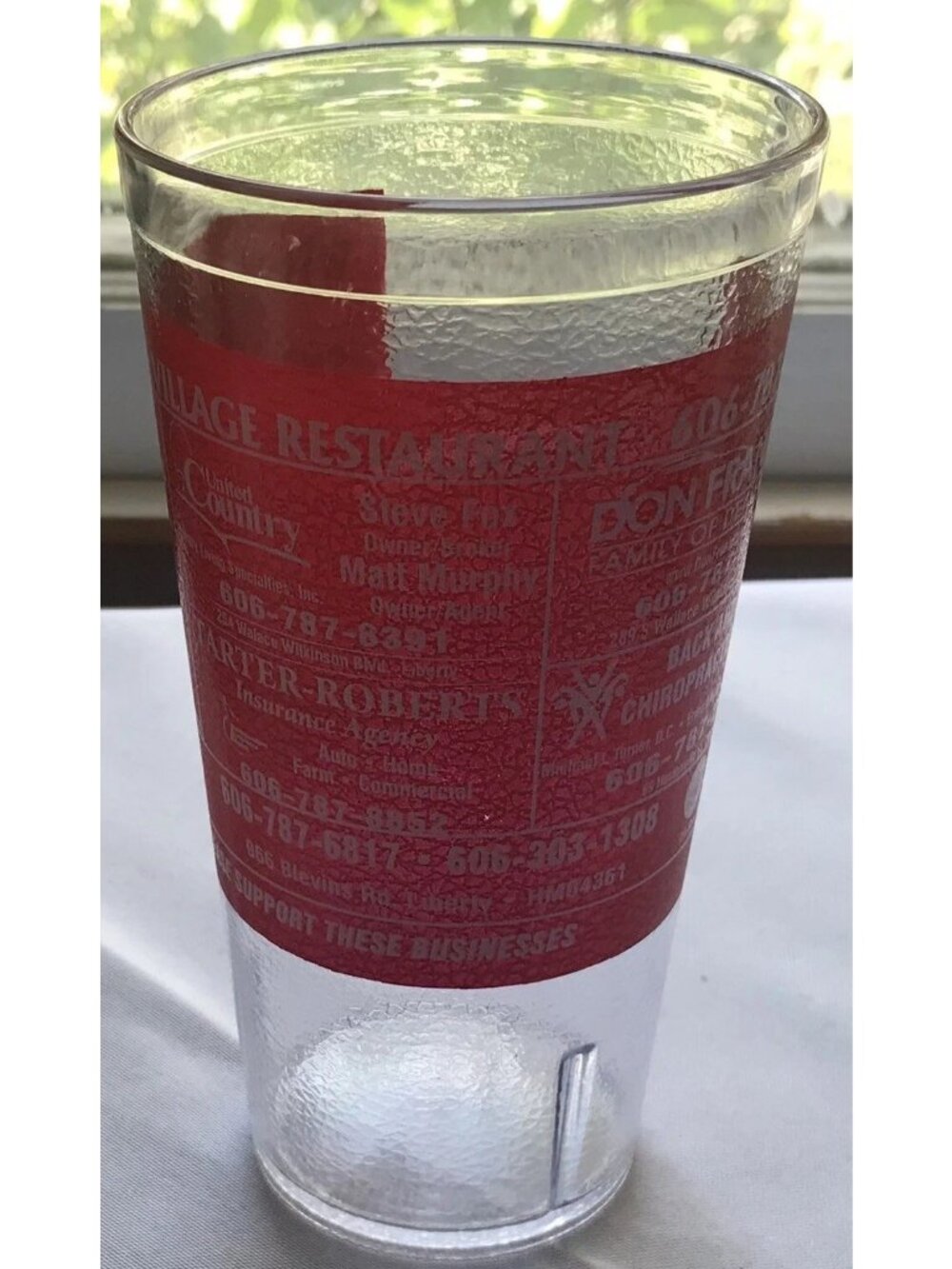 Vintage The Village Restaurant In Liberty, Kentucky Cup Tumbler